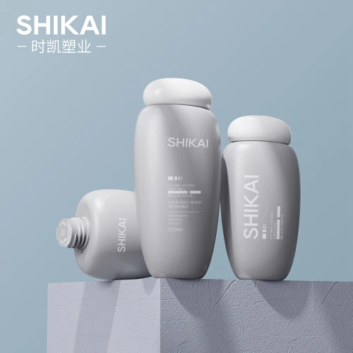 Unique Design HDPE Soft Touch Squeeze Lotion Bottle for Body Sunscreen Tanning Oil