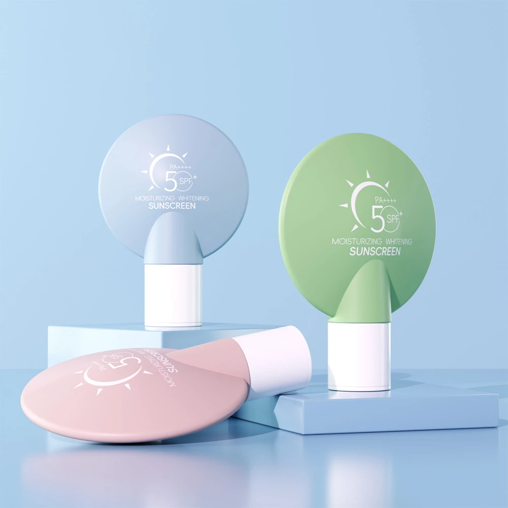 50-90ml UFO Unique Design Sunscreen Screw Cap Body Lotion Pump Bottle