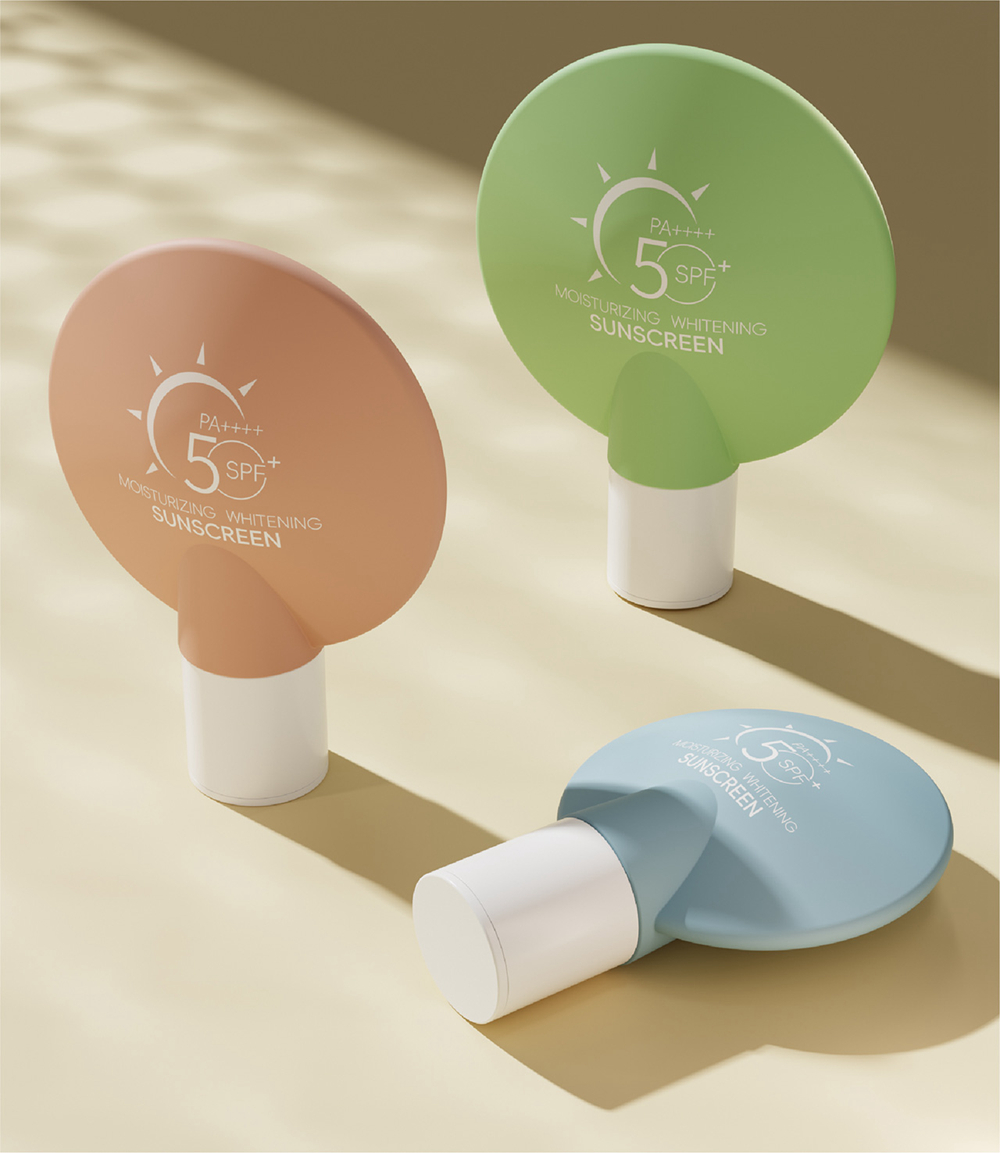 50-90ml UFO Unique Design Sunscreen Screw Cap Body Lotion Pump Bottle