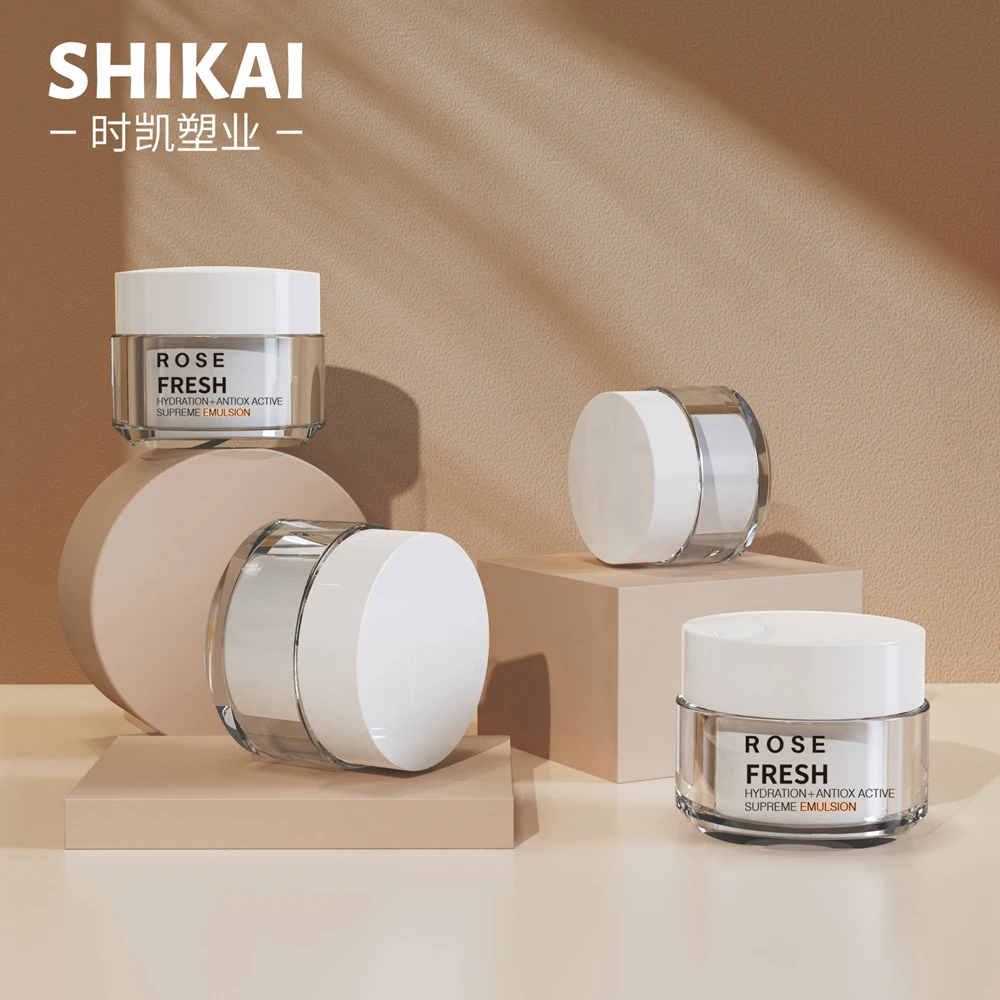 Custom Colored Skin Cream Jar for Cosmetic Packaging