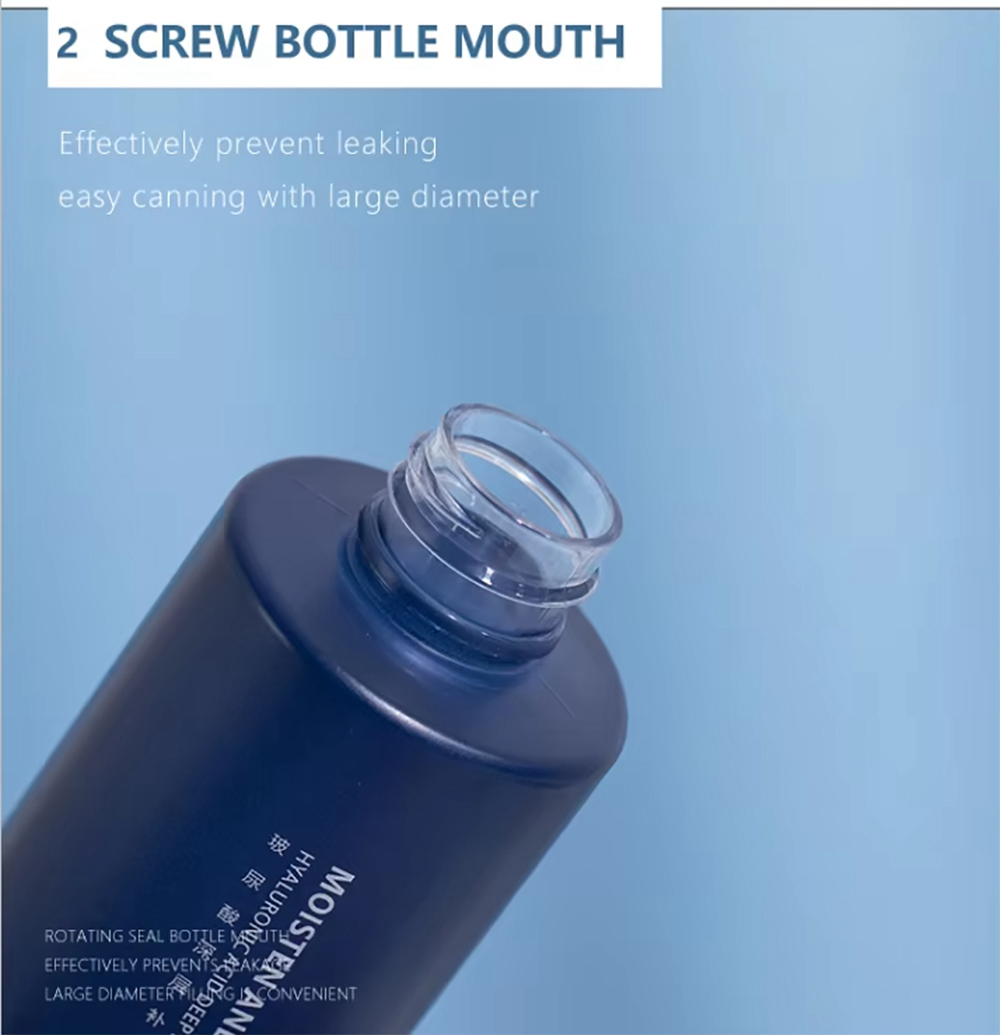 Cosmetic PET Flat-Shoulder Makeup Remover Bottle Spray Bottle and Jar Set