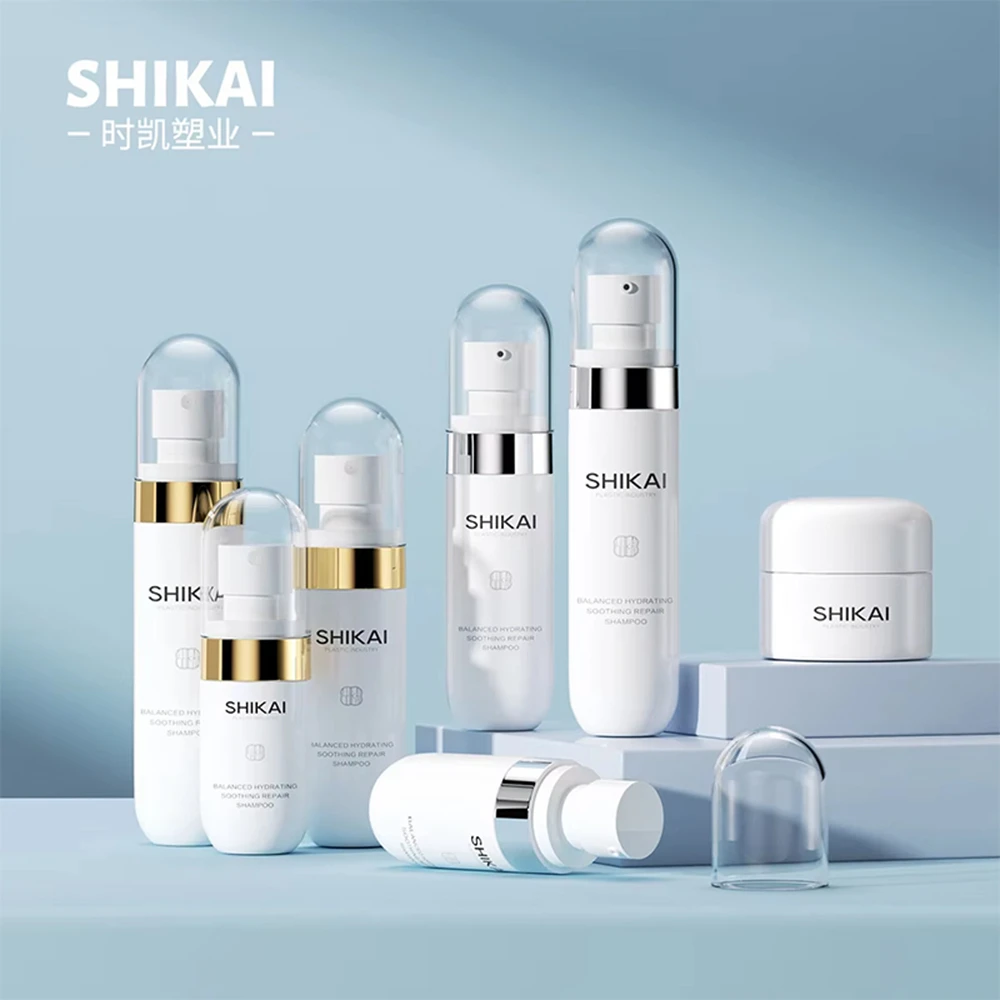 Custom Cosmetic PET Plastic Pill Capsule Shaped Spray Bottle with Lotion Pump