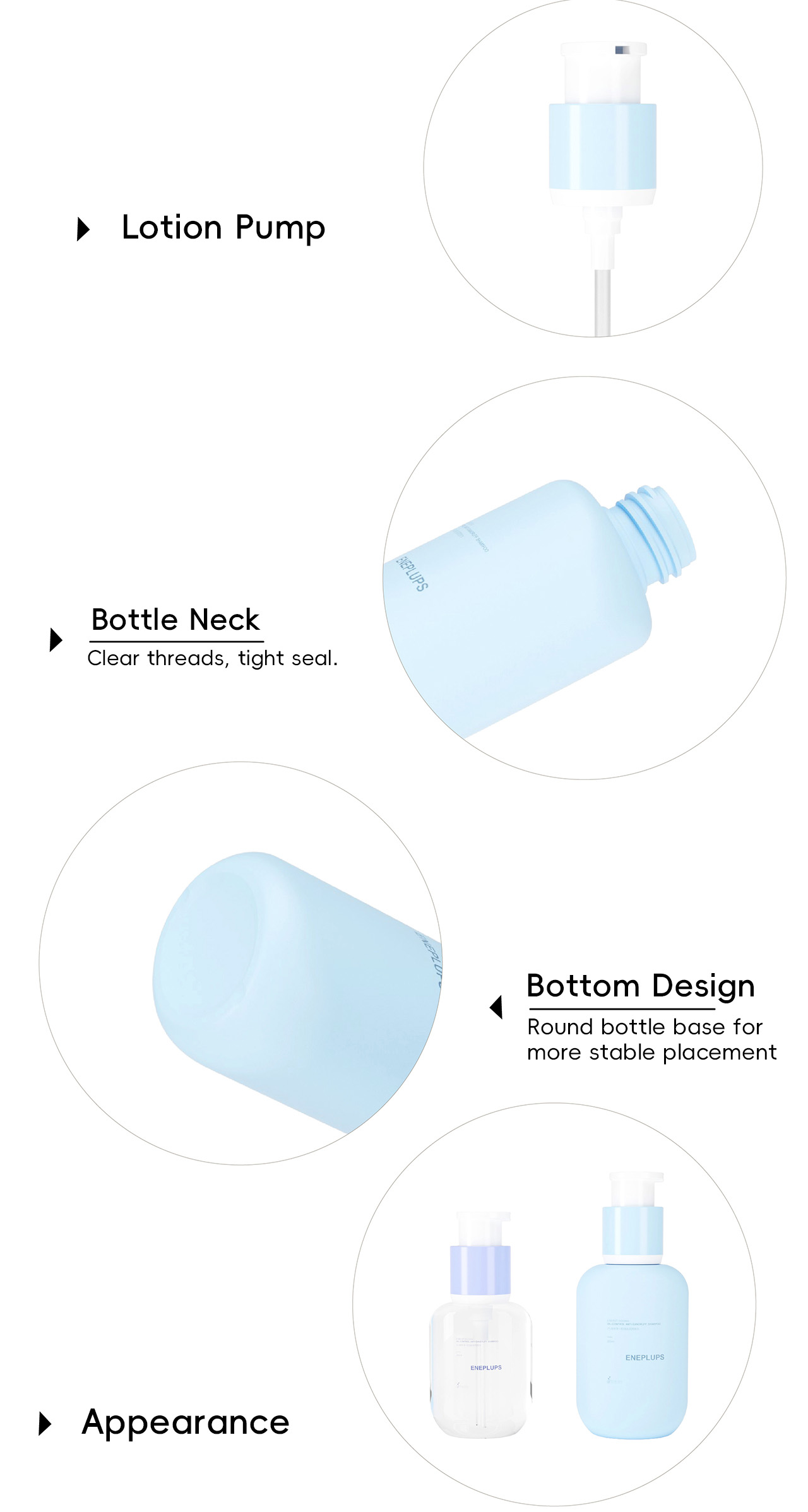 Custom Unique Cosmetic Packaging Plastic Sunscreens Face Body Lotion Pump Bottle for Luxury Skincare Brands