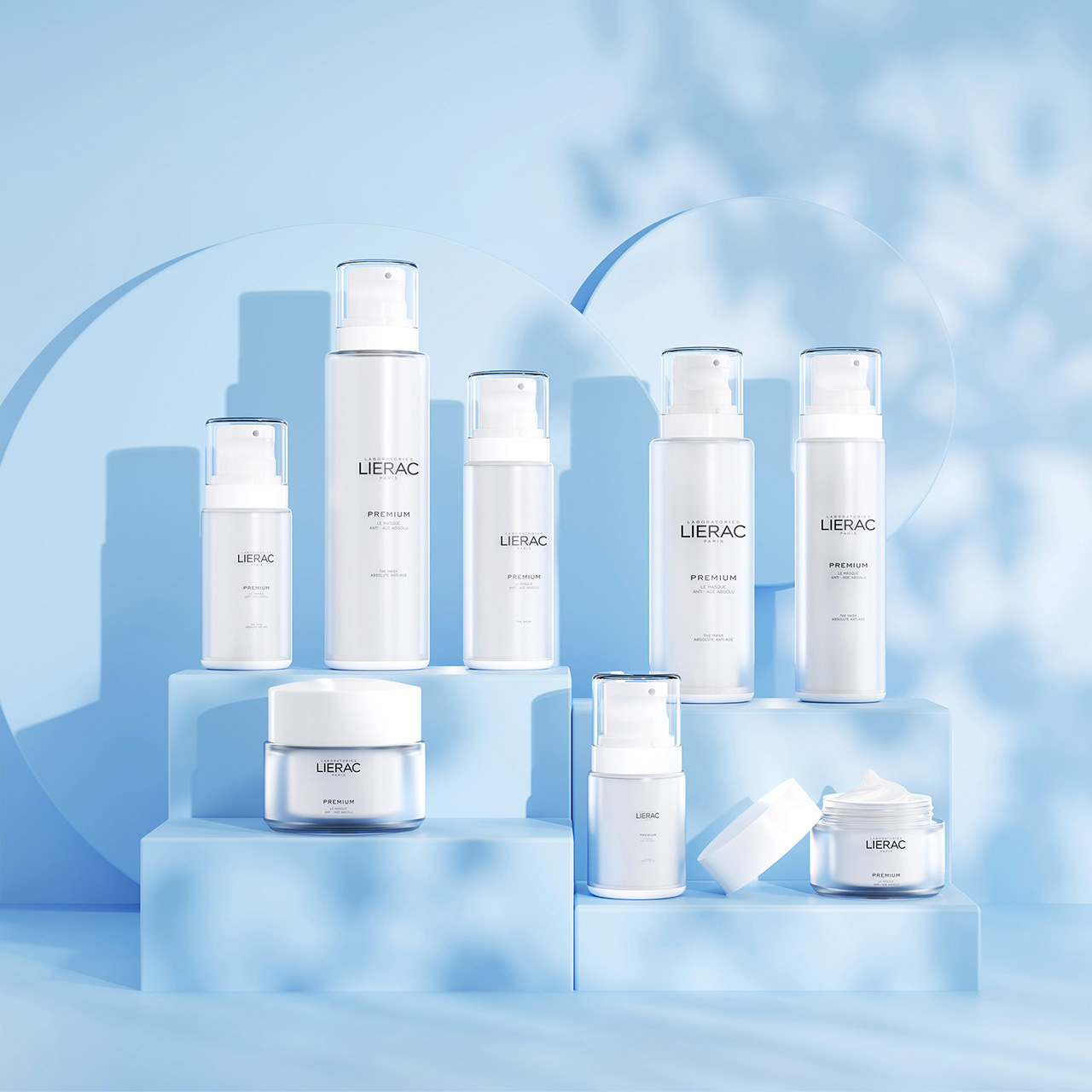 Luxury Cosmetic PP Plastic Spray Lotion Bottles Cream Jars Skincare Set