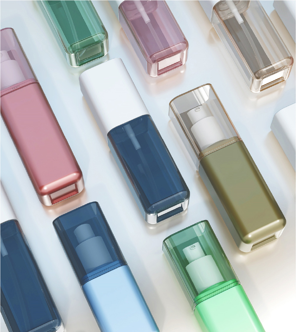 Manufacturers Factory Custom Square PET Fine Mist Spray Bottle for Beauty Packaging