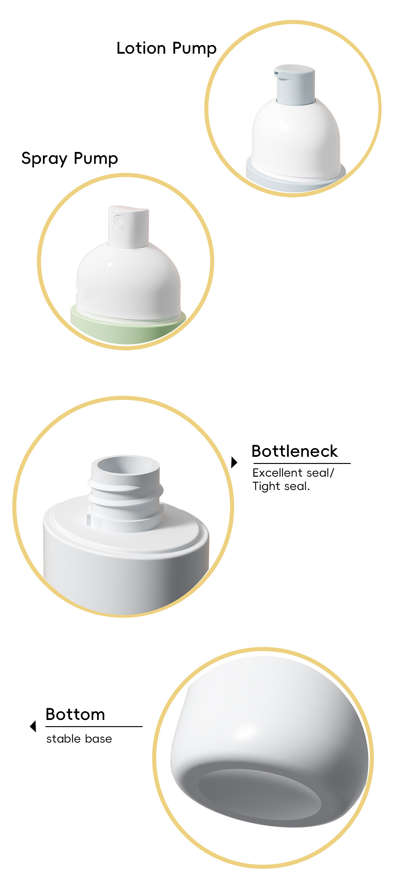 100-150ML HDPE Oval Shape Skincare Sunscreen Packaging Bottle For Lotion And Spray