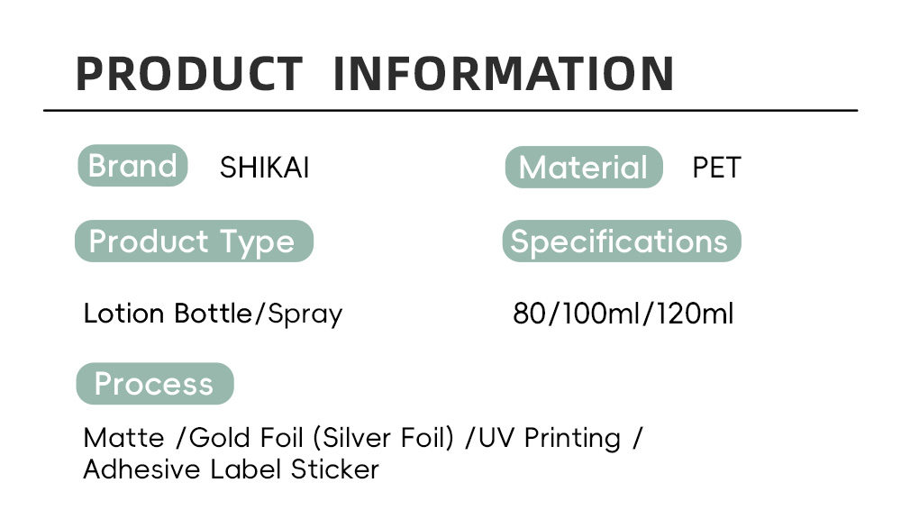 Manufacturers Factory Custom Square PET Fine Mist Spray Bottle for Beauty Packaging